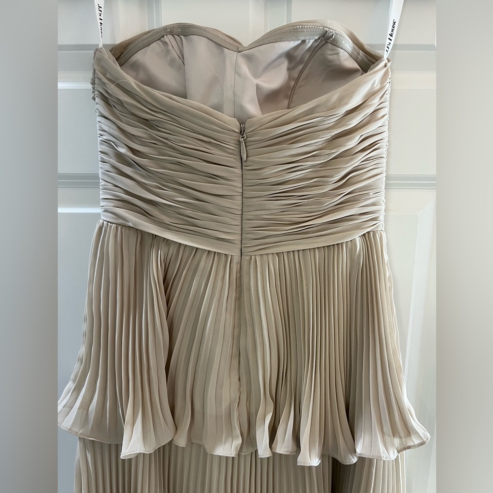 JJs House Strapless Sand Layered Dress - Picture 4 of 7